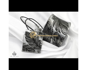 Гривна и колие ФИÐЕС СРЕБРИСТР2